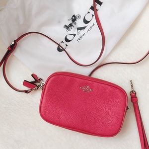 COACH Small Hot Pink Leather Wallet Purse